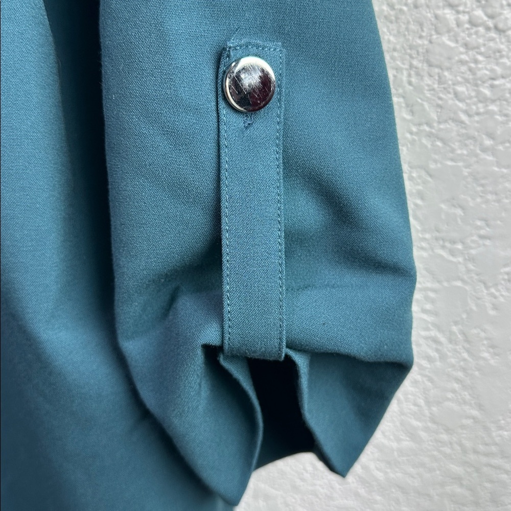 Nicole Miller Women’s Deep Teal Blazer Size L - Picture 6 of 6